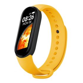 M7 Smart Watch Bluetooth Step Counting Sports Smart Bracelet Fitness Tracker Heart Rate Blood Pressure Sleep Monitor Smartwatch (Ships From: Russian Federation, Color: Yellow)