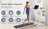 2 in 1 Under Desk Electric Treadmill 2.5HP;  with Bluetooth APP and speaker;  Remote Control;  Display;  Walking Jogging Running Machine Fitness Equip