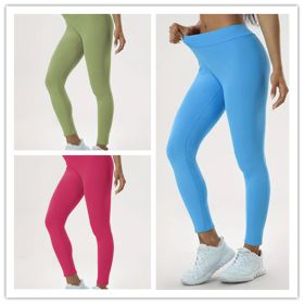 Women's Yoga Pants High Waist Lift High Elastic Tight Fitness Trousers (Option: Set3-XL)